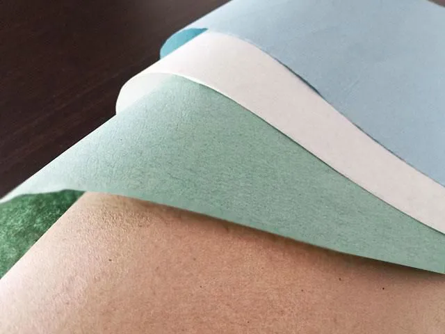 Bobine di carta crespata